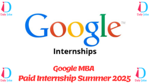 Google MBA Paid Internship Summer 