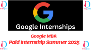 Google MBA Paid Internship Summer 